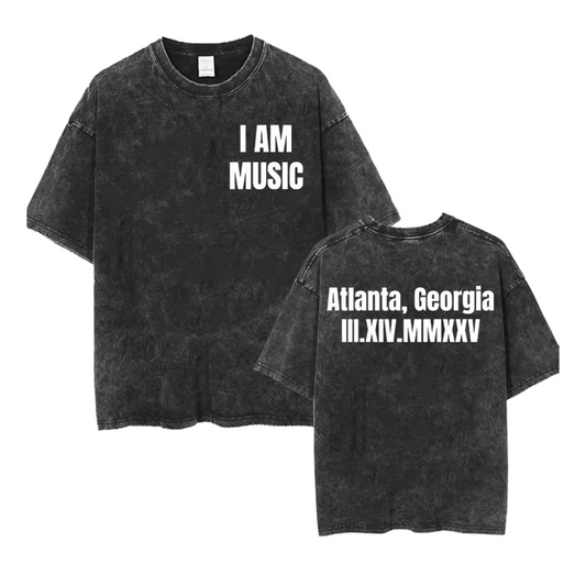 I AM MUSIC ATL Washed T-shirt